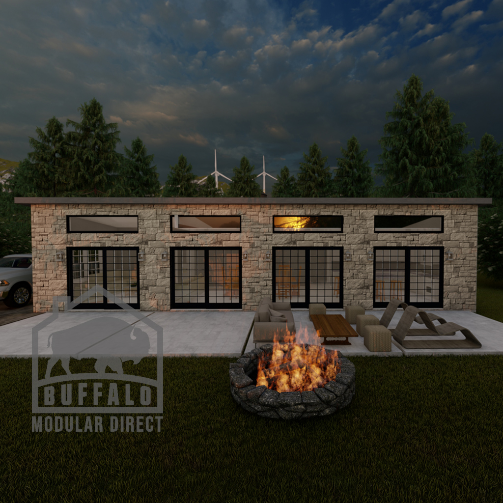 Sloped House 1550 exterior